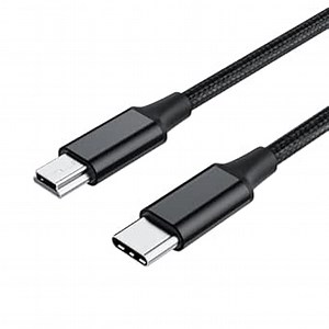 3.3FT USB Type C to Mini USB Cable, 1M Braided USB C to Mini 5-Pin Charging Cord, Supports OTG Sync Data for Digital Camera, Driving Recorder, MP3 Player, GPS Receiver and More Mini B Devices