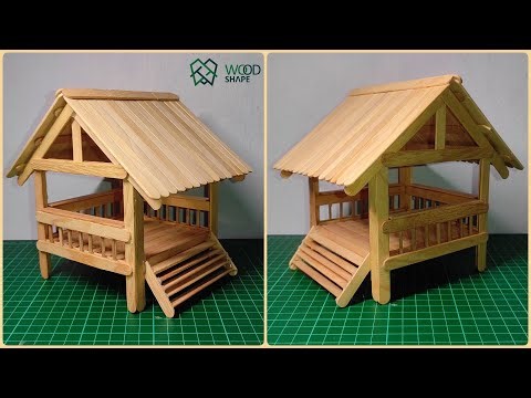 How to Make a Miniature Gazebo from Ice Cream Sticks: Quick & Easy Tutorial !