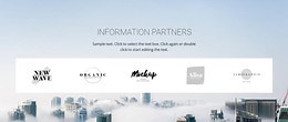Meet our partners - HTML Template by Nicepage