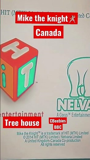 Treehouse Canada 🇨🇦 hit entertainment nelvana 🎠 CBeebies