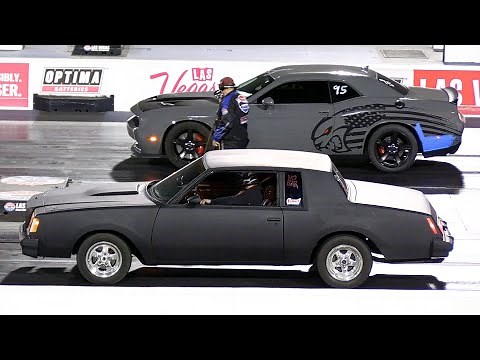 Old or new? Muscle cars drag racing