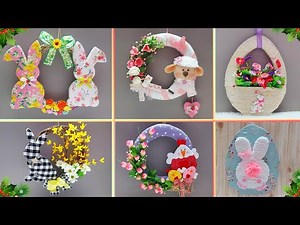 Budget Friendly 6 Easter wreath idea with simple materials | DIY Easy Easter craft idea🐰33