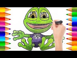 Cómo dibujar y colorear al Sapo Pepe de la Granja de Zenón | Dibujos para niños