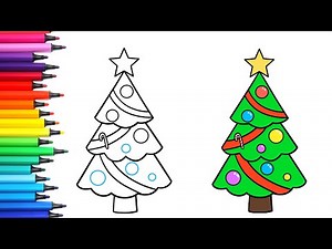 How to Draw a Christmas Tree (Simple & Easy)
