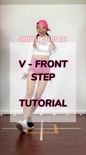 V-Front Step TUTORIAL 👟 #shuffletutorial #drill #howtoshuffle #shufflebeginner #vstep #vsteptutorial #shuffle #shuffledance #シャッフルダンス #baile #tanzen