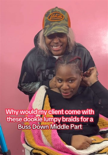 Flat Install Braiding Techniques for Middle Part Styles