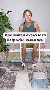 Practice this for walking ✅This seated exercise helps to work hip range of motion and can activate the muscles used for keeping the hips stable when walking 👍🏽If you have difficulty with standing exercises- this can be a great option for a warm up- especially if you have hip arthritis or hip pain 👀Add external resistance if you feel good with the range of motion without the band first ☝🏽This can be helpful to do at least 2-3 times per week as long as it feels good. Using a sturdy surface is 