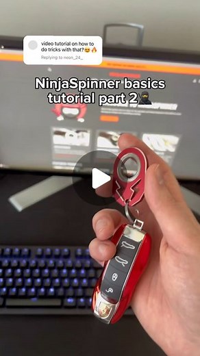NinjaSpinner on Instagram: "NinjaSpinner tutorial🔑 #ninjaspinner #keychain #keychainspinner #fidgettoys"