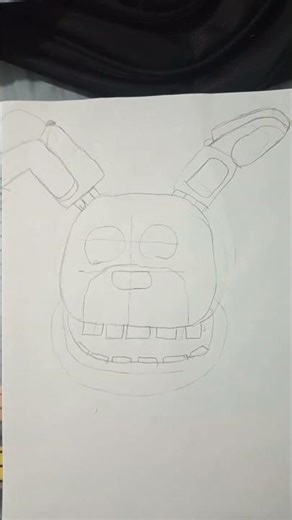 como desenhar o spring Bonnie tutorial#draw#art#fnaf.