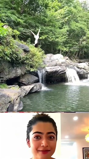 jumping waterfalls#swimming #swim #swimmingpool #waterslide #mermaidpool #waterpark #acrobatics