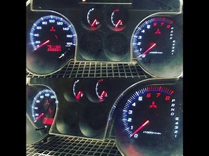 Пересвет приборной панели Mitsubishi Pajero 3