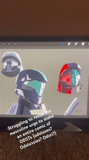 ODSTs fuel me. I’m struggling out here. Like and subscribe for more! #halo #artdrawing #drawing #art