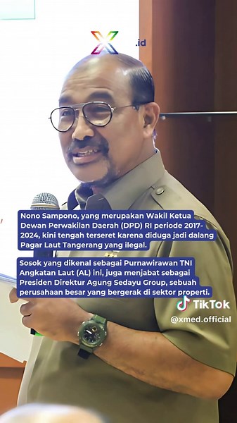 Nono Sampono, yang merupakan Wakil Ketua Dewan Perwakilan Daerah (DPD) RI periode 2017-2024, kini tengah terseret karena diduga jadi dalang Pagar Laut Tangerang yang ilegal. #xmed #nonosampono #pagarlaut