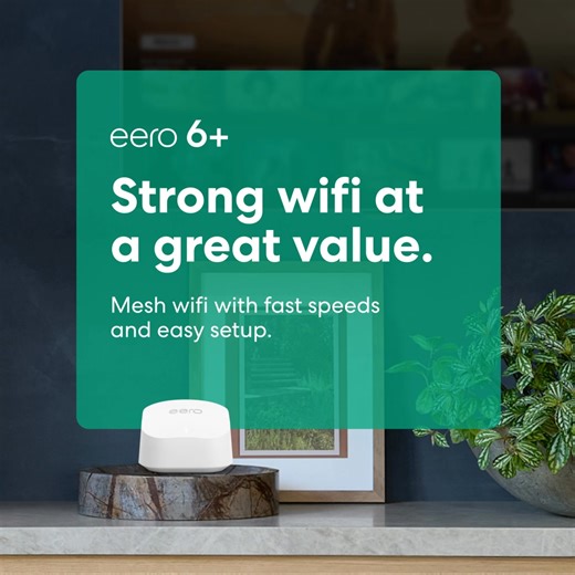 Discover the simplicity of eero 6 ✨ Fast speeds, easy setup, reliable coverage 🛜 That's the way wifi should be. | eero