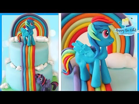 How to make a MY LITTLE PONY CAKE with RAINBOW DASH & TWILIGHT SPARKLE!