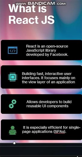What is React JS - 30 seconds