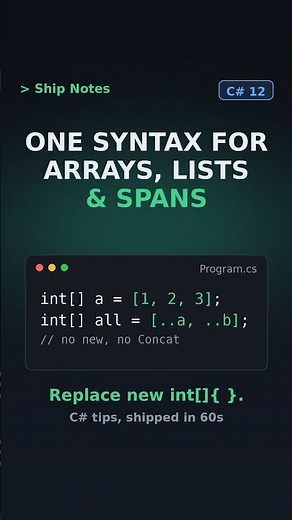 You're still writing C# collections the old way 🤯
