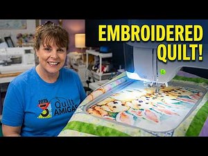 I Made a Panel Quilt on My Embroidery Machine