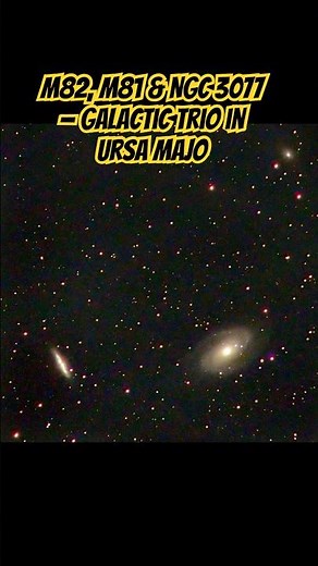 M82, M81 & NGC 3077 — Galactic Trio in Ursa Majo #space #universe #astronomy #telescope #science