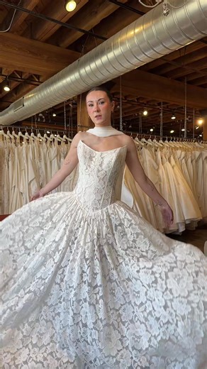 Say hello to Page 19 from @Colby John | Bridal 🤍🕊️✨ #bridaltiktok #laceweddingdress #basquewaist #weddingdress