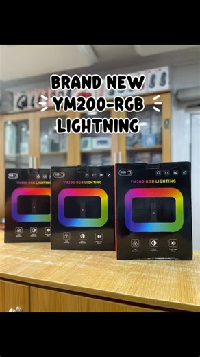Phones | laptop | Games | Acessories on Instagram: "Brand New YM200-RGB Lightning ✅RGB Dimming ✅Adjust Brightness ✅Multi Light Effect ✅Battery Voltage: 7.4V ✅Color Temperature: 25000k-8500k ✅input Voltage: 5V ✅input Current:2A Ring Light 🏷️ #30,000 With Stand 🏷️ #37,000 💬 DM us on WhatsApp or Instagram for product inquiries. 🚎 Nationwide delivery available! To Pick Up Option: 👉Office 10 His Grace plaza 4,Oremeji street computer village ikeja 👉suite 15 spectrum plaza 18,otigba street comput