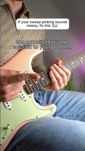 If Your Sweep Picking Sounds Messy… Fix This 🙅🏻🎸