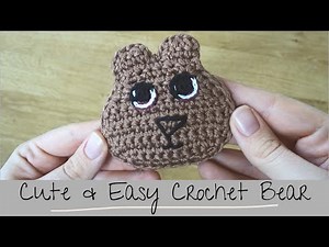 Beginner crochet keychain keyring | How to crochet a bear