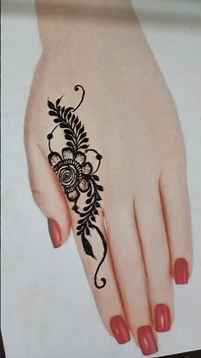 beautiful backhand simple mehndi design. #mehndi #henna #mehandidesign #letestmehndi