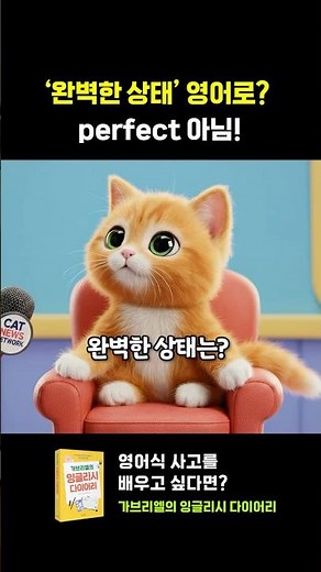 '완벽한 상태' 영어로? (perfect 말고!) #영어회화 #가브리엘의잉글리시다이어리