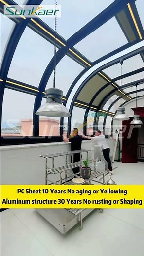 Create Your Perfect Space with Sunkaer's 100% Customized Retractable Sunroom! 🌟#retractableenclosure