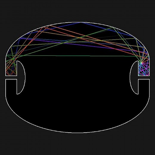 A moving light source in a Penrose unilluminable room
