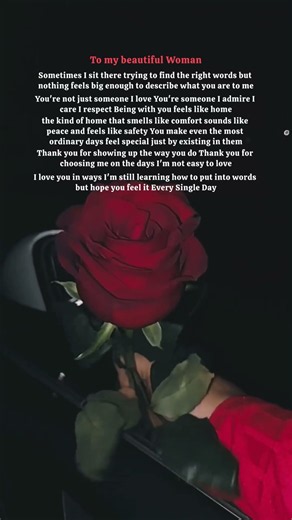 To My Beautiful Woman ❤️ | A Love Letter From My Heart 💕
