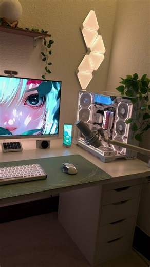Aesthetic Cozy Gaming PC Setup Inspiration