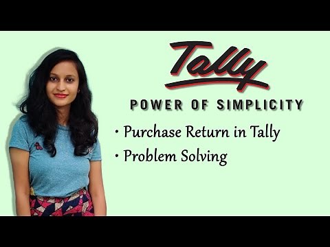 Purchase Return in Tally - purchase return in tally