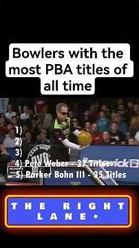 Bowlers with the MOST PBA titles of all time #pbabowling
