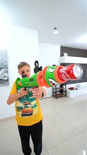 Soda Nerf Gun to prank your friend...