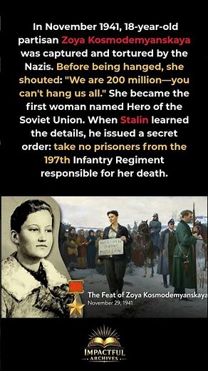 The Partisan Whose Death Triggered Stalin's Revenge #WW2 #History
