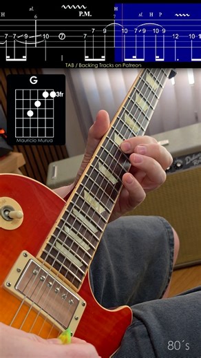 Mauricio Murúa on Instagram: "Guitar Solo 80`s 🎸🎸Tab, Sheet Music, Chords Diagram, Slow, Backing Track on my patreon page ⬇️ www.patreon.com/posts/143930068 🎸Here's what you'll get on my Patreon ●TABs (Guitar Pro + PDF) ●Slow Version ● Sheet Music pdf ● Description of Harmony ● More than 600 posts/videos #guitarra"