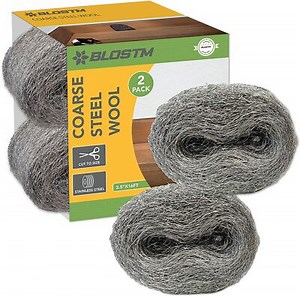 BLOSTM 2x Coarse Steel Wool Wire Wool Pads Removing Cleaning Polishing Home 16ft | eBay