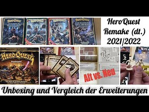(RP) HeroQuest Remake 💀 Erweiterungen Hexer & Kellars Keep 💀 Unboxing & Vergleich mit Originalen 🪓