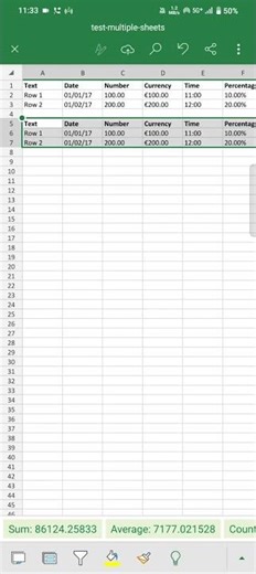 how to use copy paste in excel on mobile/ Copy And Paste data in excel on mobile #MS_excel_in_Mobile