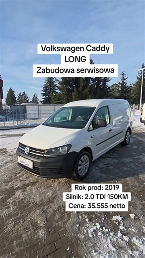 Volkswagen Caddy | Rok prod: 2019 | Zabudowa serwisowa | Silnik: 2.0 TDI 150KM | FV 23% | Więcej informacji udzielę w wiadomości prywatnej lub na stronie rom-car.otomoto.pl #vw #caddy #furgon #dostawcze #zabudowa