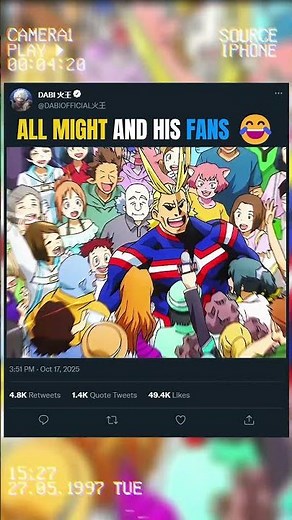 ALL MIGHT AND HIS FANS 😂 | #animeedit #myheroacademia #anime