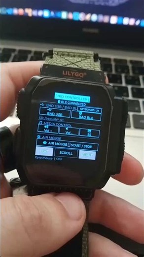 T Watch Ultra WDGWatch Firmware - BadUSB Test #wdgwars #twatch #flipperzero #esp32s3