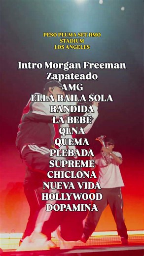 Peso Pluma Setlist BMO Stadium x Adidas
