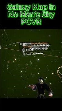 Navigating the Galaxy Map in No Man's Sky PCVR #nomanssky #nms #virtualreality #vr