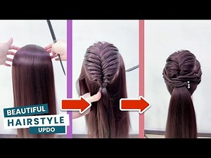 Elegant Half Updo Hairstyle | Easy Step by Step Tutorial