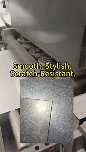 Vibration Finish Stainless Steel | Random Brushed Texture in Production