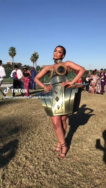 The Golden Queen @Mihlali Ndamase 👑 #HDJ2025 #HDJMarvelsOfMzansi #HollywoodbetsDurbanJuly #FeelThePulse