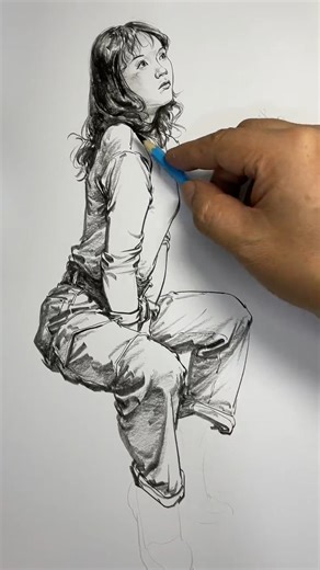 How to draw a woman: a step-by-step tutorial #pencildrawing #pencilart #artwork #pencilsketch #portraitdrawing #usa #artist #europe #unitedstates | PencilArt